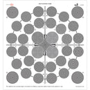 Pret a Tourner Circular MICRO Spherical Lens Test Magnetic Calibration Chart