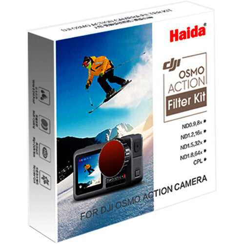 Haida NanoPro ND & CPL Kit for DJI Osmo Action Camera (ND0.9/1.2/1.5/CPL)