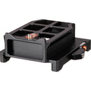 Bright Tangerine LeftField 3 KASBAH Shoulder Pad ARRI Dovetail Riser