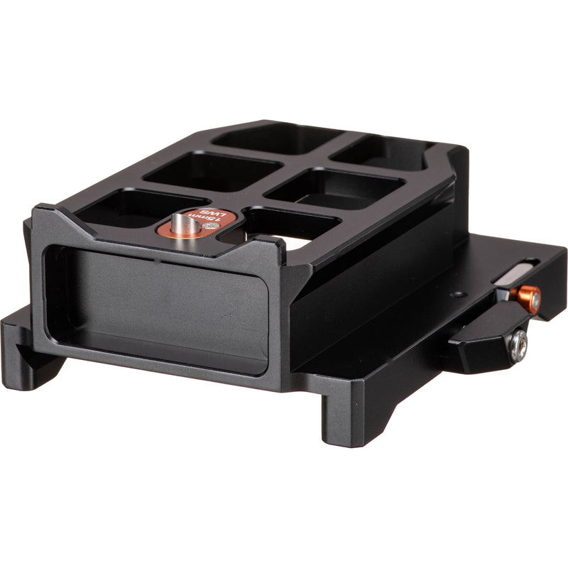 Bright Tangerine LeftField 3 KASBAH Shoulder Pad ARRI Dovetail Riser