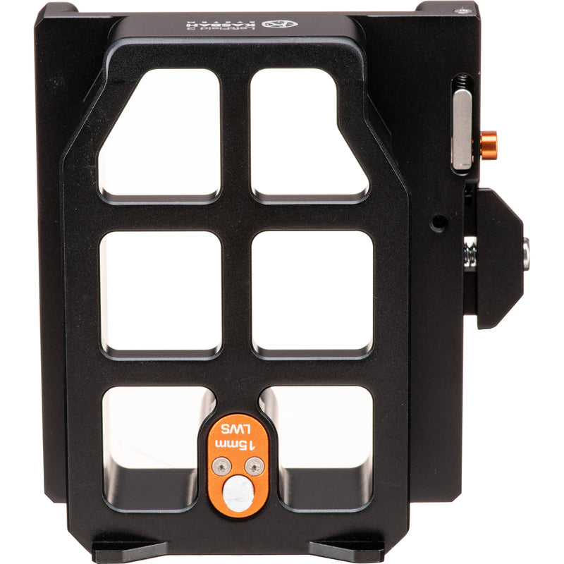 Bright Tangerine LeftField 3 KASBAH Shoulder Pad ARRI Dovetail Riser