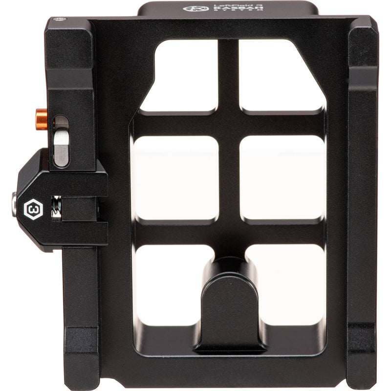 Bright Tangerine LeftField 3 KASBAH Shoulder Pad ARRI Dovetail Riser