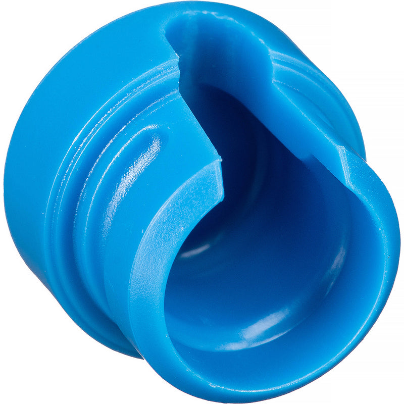 Cable Techniques Low-Profile Cap for Low-Profile XLR Connectors, Outlet for up to 6.0mm OD Cable (Large, Blue)