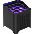 CHAUVET DJ Freedom Par H9 IP Weather-Resistant Battery-Powered RGBAW+UV LED PAR Kit with Charging Transport Case (8-Pack)