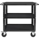 ConeCarts Small 3-Shelf Workstation Cart
