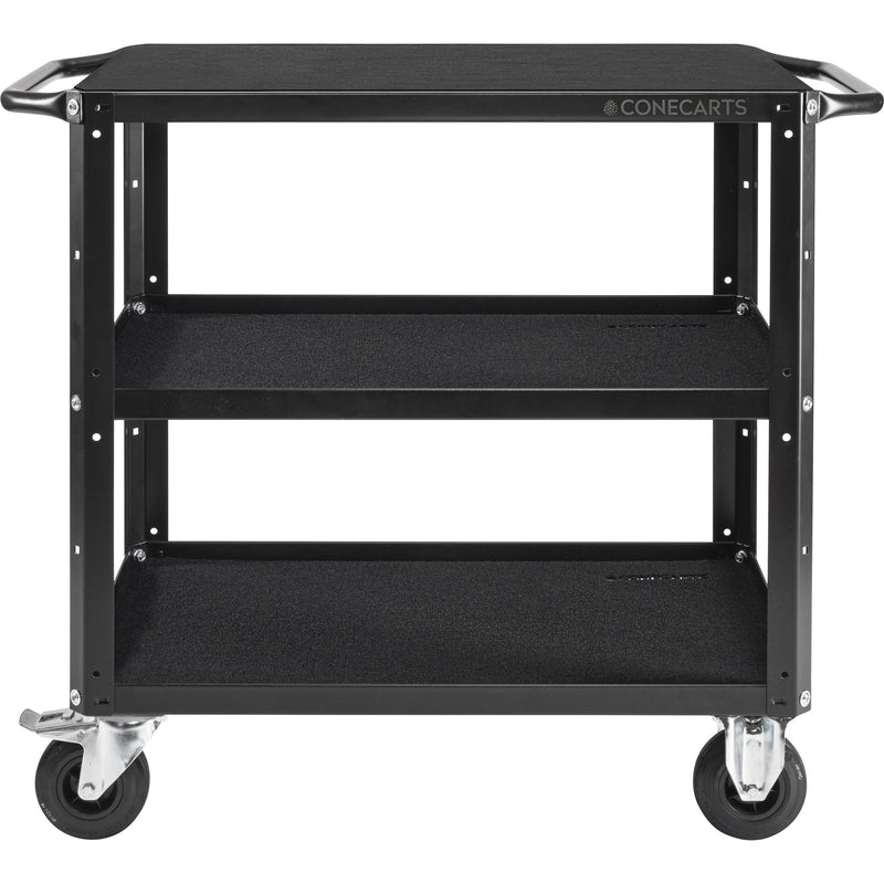 ConeCarts Small 3-Shelf Workstation Cart