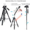 Neewer Aluminum Tripod with 3-Way Pan-Tilt Head