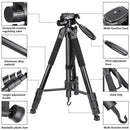 Neewer Aluminum Tripod with 3-Way Pan-Tilt Head