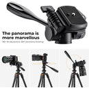 K&F Concept KF09.115 Lightweight Video Travel Tripod with Smartphone Clamp