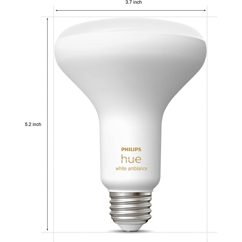 Philips Hue BR30 Bulb (White Ambiance, 2-Pack)