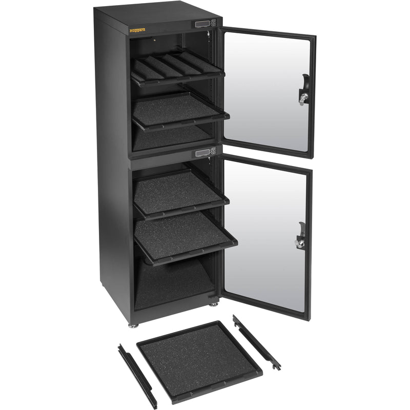 Ruggard EDC-180LC Electronic Dry Cabinet&nbsp;with Dual Humidity Zones (Black, 180L)