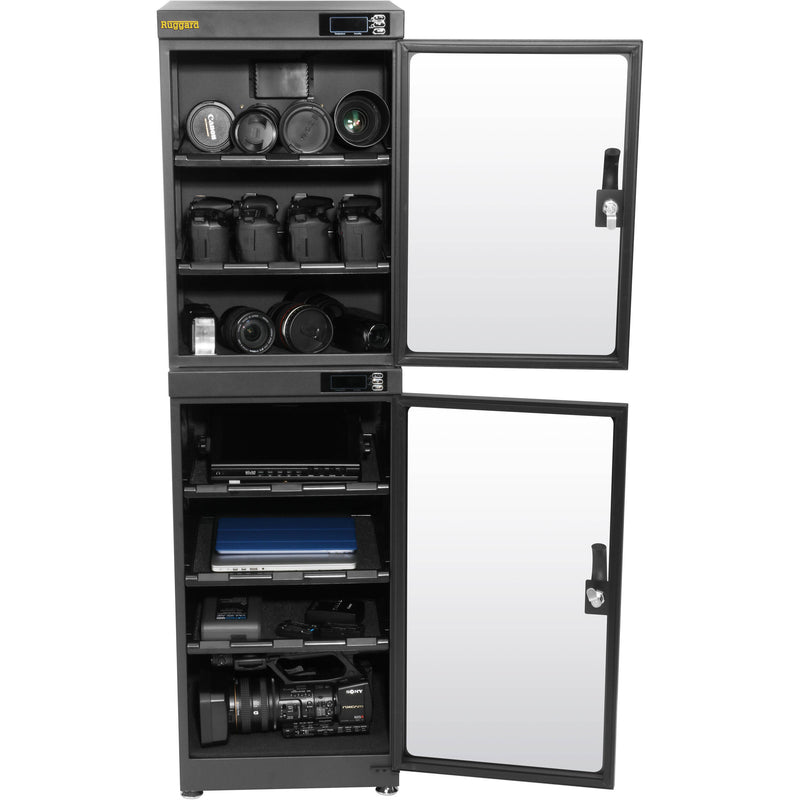 Ruggard EDC-180LC Electronic Dry Cabinet&nbsp;with Dual Humidity Zones (Black, 180L)
