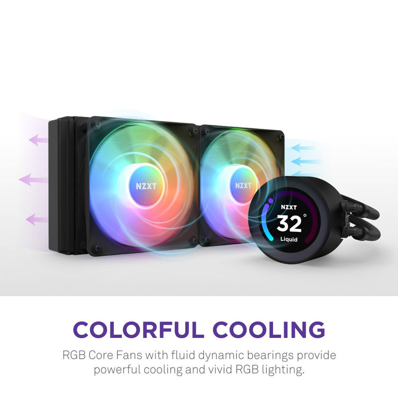 NZXT 280mm Kraken Elite RGB All-in-One Liquid CPU Cooler (Black)