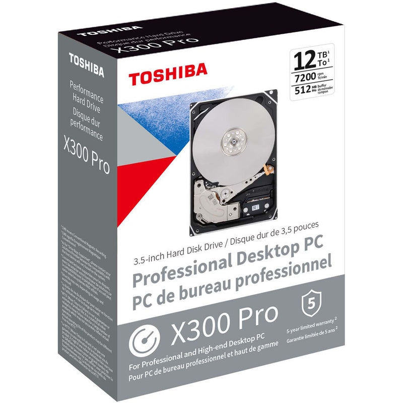 Toshiba 12TB X300 Pro Performance 3.5" CMR Internal HDD