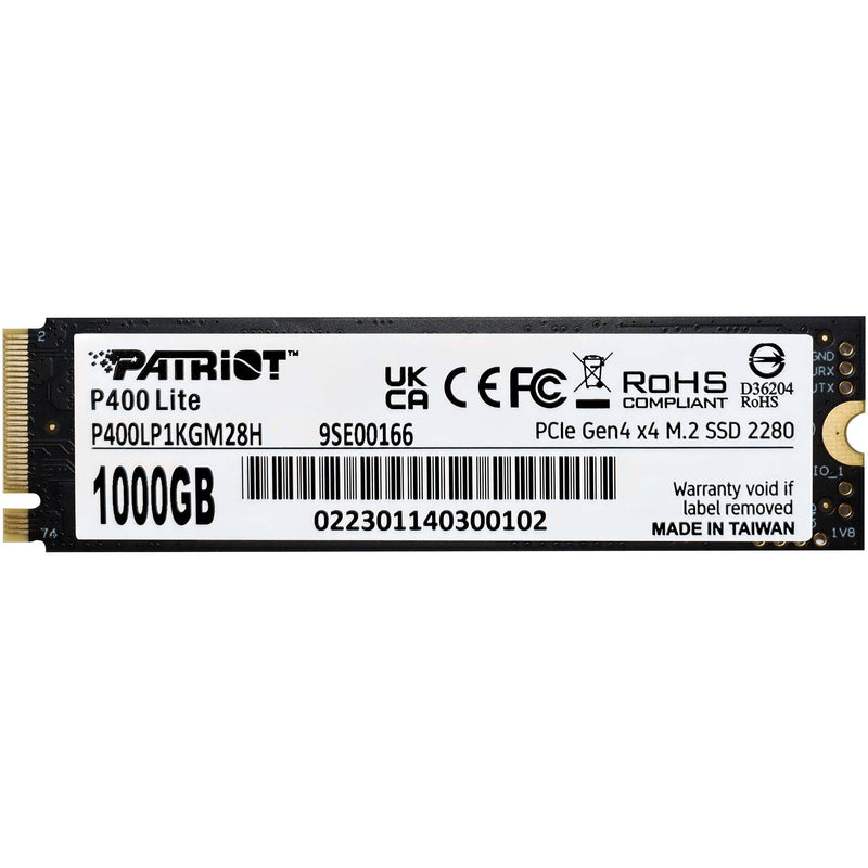 Patriot 1TB P400 NVMe PCIe 4.0 M.2 2280 Internal SSD