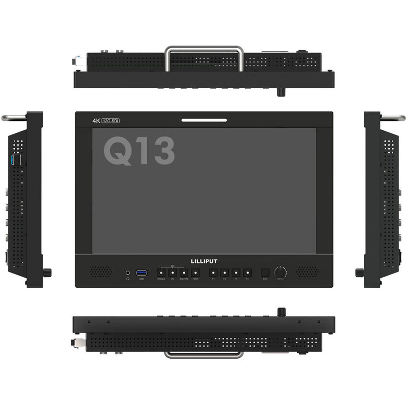 Lilliput Q13 13.3" 12G-SDI/HDMI Broadcast Studio Monitor (Gold Mount)