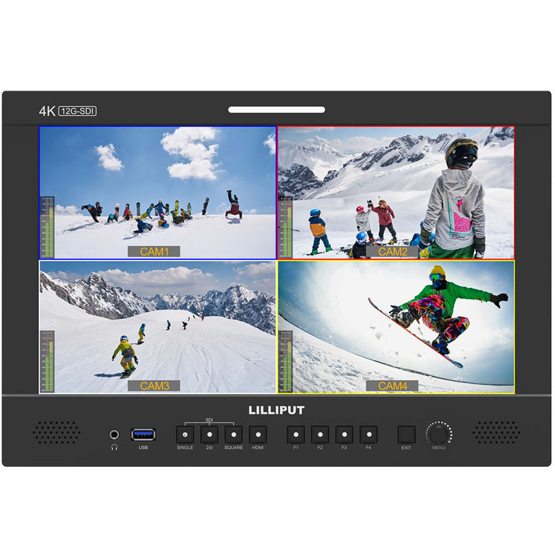 Lilliput Q13 13.3" 12G-SDI/HDMI Broadcast Studio Monitor (Gold Mount)
