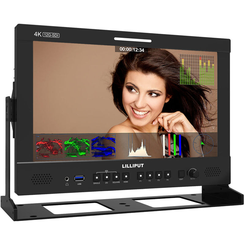 Lilliput Q13 13.3" 12G-SDI/HDMI Broadcast Studio Monitor (Gold Mount)