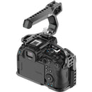 8Sinn Cage for Canon EOS R, R5, R6 and R6 Mark II with Black Raven Top Handle