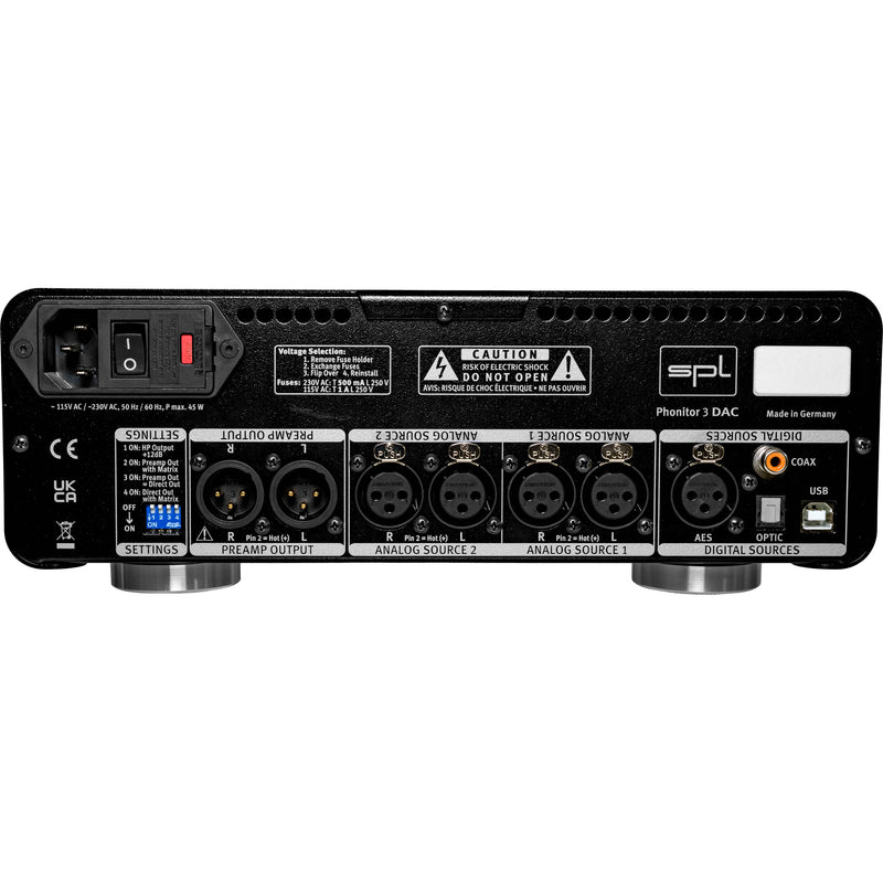 SPL Phonitor 3 DAC, Headphone Amp, and Monitoring Controller