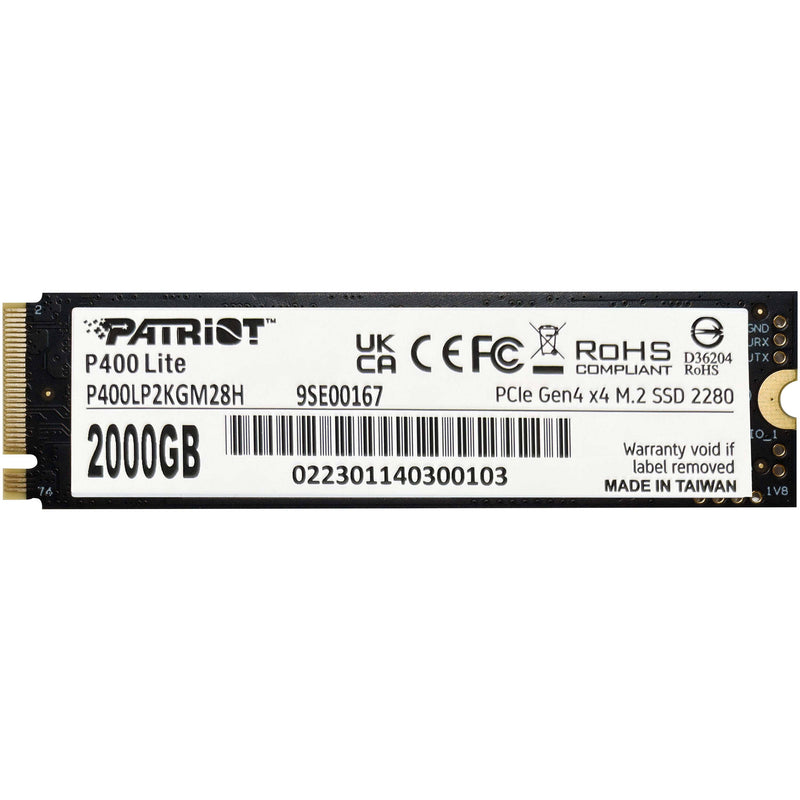 Patriot 2TB P400 NVMe PCIe 4.0 M.2 2280 Internal SSD