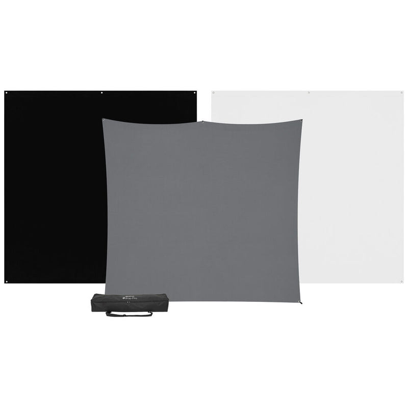 Westcott X-Drop Pro 3-Pack Backdrop Kit (8 x 8')