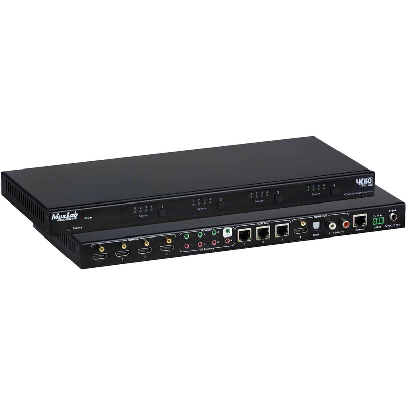 MuxLab HDMI 4x4 Matrix Switcher Kit V2 (US Power Cord)