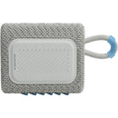 JBL Go 3 Eco Portable Waterproof Bluetooth Speaker (Cloud White)