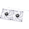 Thermaltake CT120 PC Cooling Fan (White, 2-Pack)