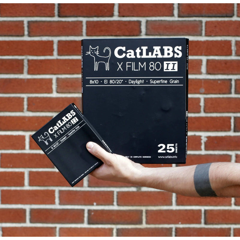 CatLABS X Film 80 II Black and White Negative Film (4 x 5", 25 Sheets)