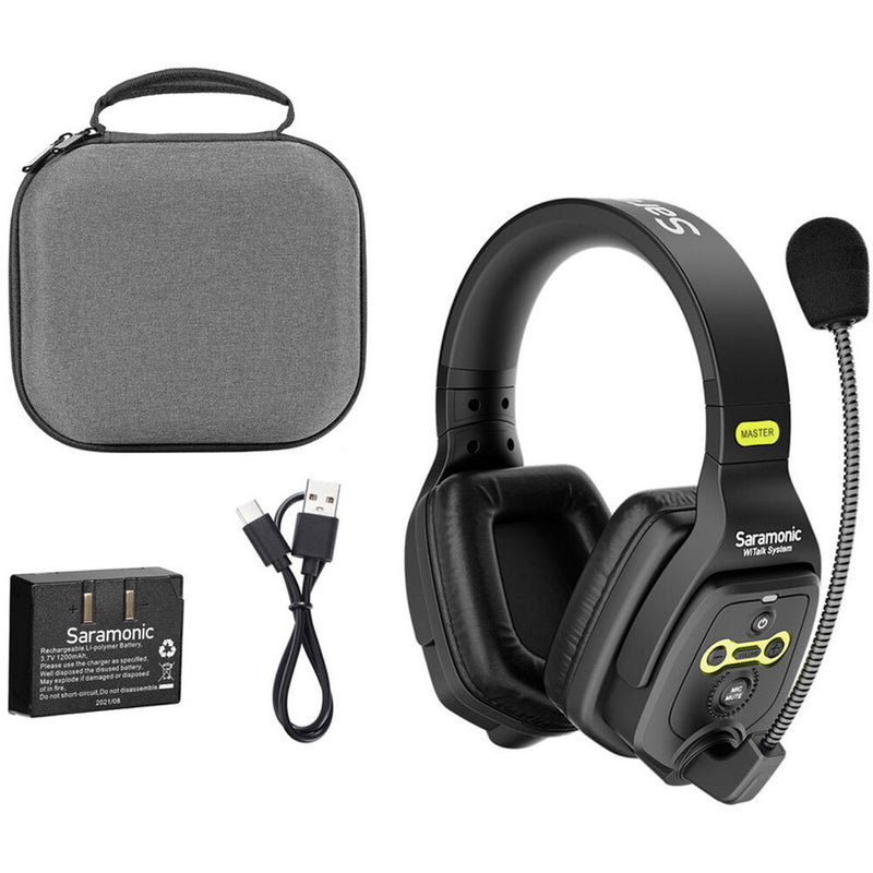 Saramonic WiTalk-DMH Full-Duplex Wireless Intercom Dual-Ear Master Headset (1.9 GHz)