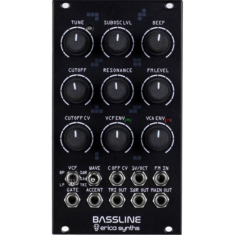 Erica Synths Bassline Analog Synthesizer Voice Eurorack Module (14 HP)