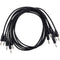Erica Synths Braided Eurorack Patch Cables (Black, 5-Pack, 23.6")