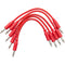 Erica Synths Braided Eurorack Patch Cables (Red, 5-Pack, 3.9")