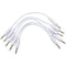 Erica Synths Braided Eurorack Patch Cables (White, 5-Pack, 3.9")