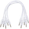 Erica Synths Braided Eurorack Patch Cables (White, 5-Pack, 11.8")