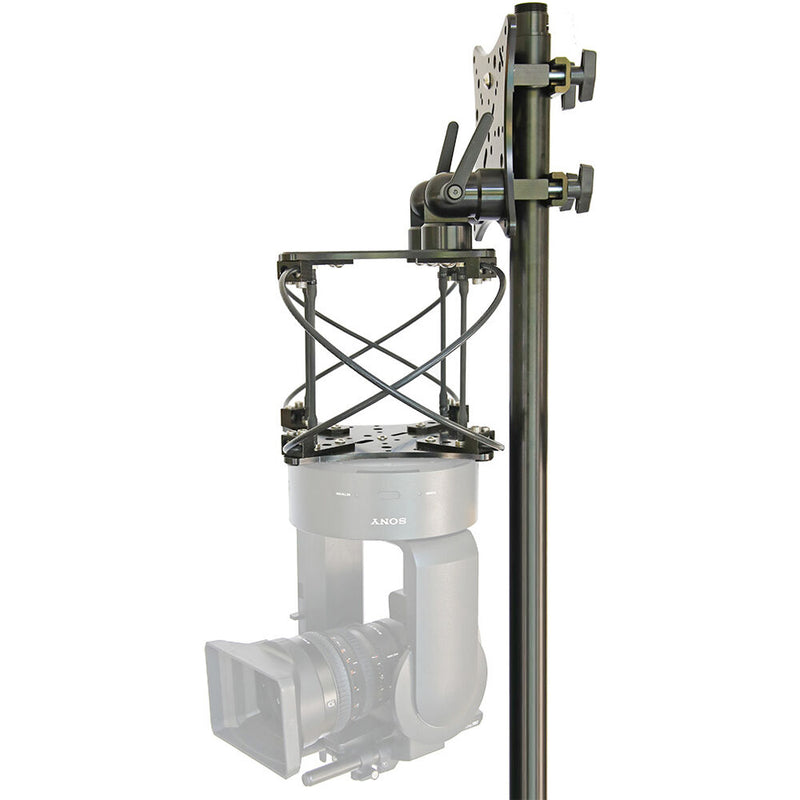 RigWheels PTZ Camera Wall Mount Vibration Isolator/Damper with Pipe Clamps