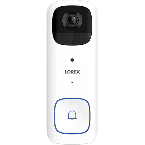 Lorex B463AJD-E 2K QHD Wi-Fi Battery-Powered Video Doorbell (White)