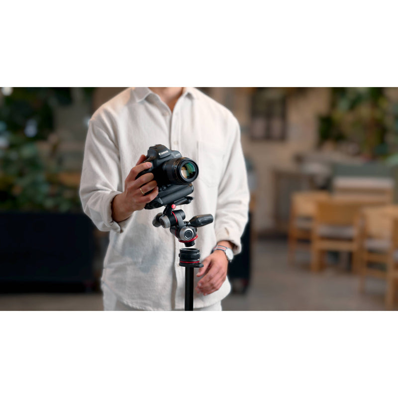 Manfrotto MT055CXPRO3 Carbon Fiber Tripod with MHXPRO-3W Head & Move Quick Release Kit