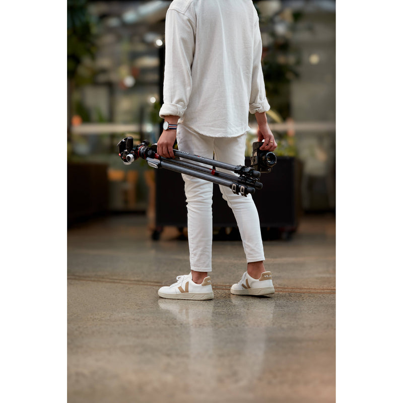 Manfrotto MT055CXPRO3 Carbon Fiber Tripod with MHXPRO-3W Head & Move Quick Release Kit