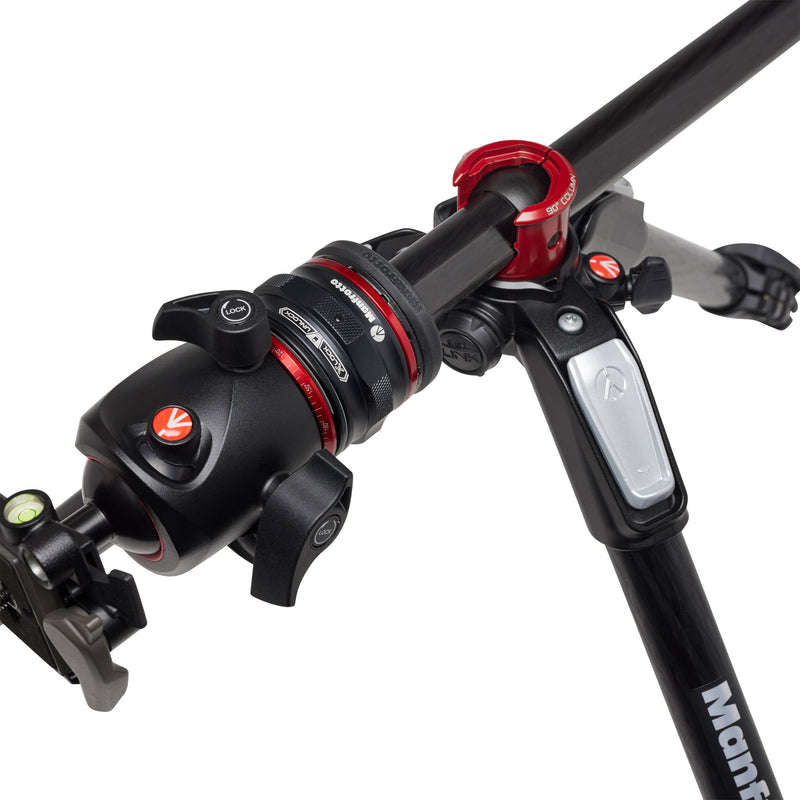 Manfrotto MT055CXPRO4 Carbon Fiber Tripod with MHXPRO-BHQ2 XPRO Ball Head & Move Quick Release Kit