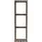 2N Surface Frame for Three IP Verso Modules (Nickel)