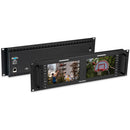 FeelWorld D71 PLUS Dual 7" 3 RU Rackmount 4K HDMI Monitor