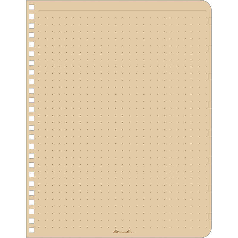 Rite in the Rain LG Side Spiral Notebook (Universal, Tan)