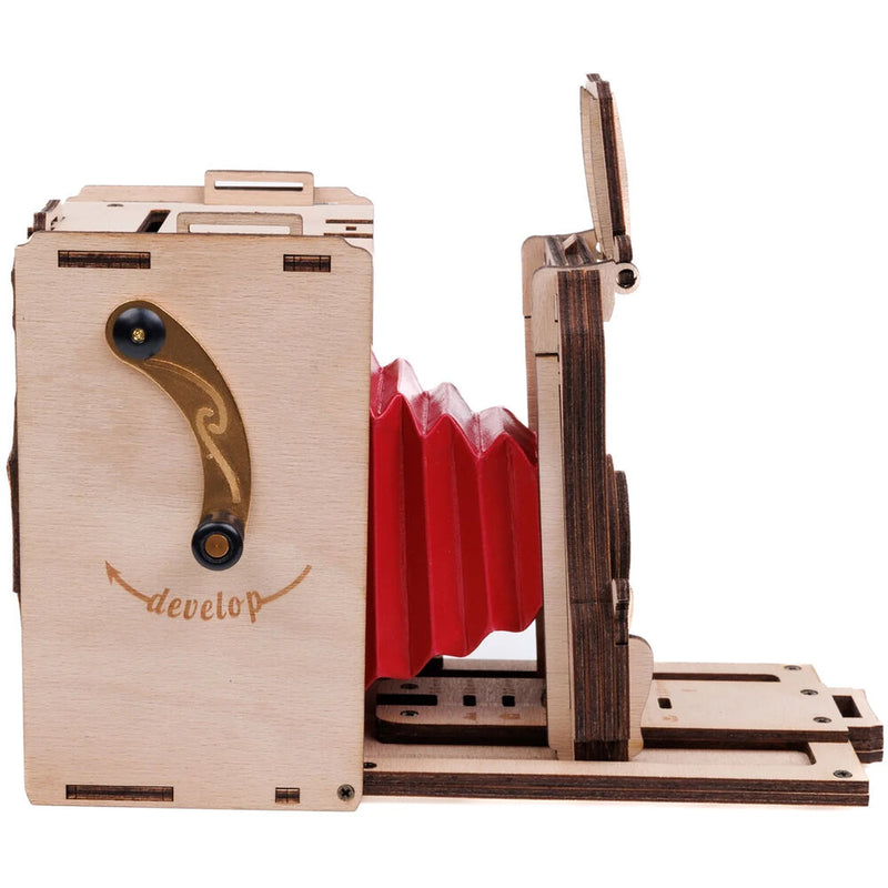 JollyLook Pinhole Instant Film Camera (Natural Wood, Pre-Assembled)