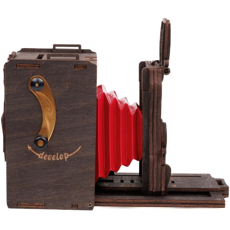 JollyLook Pinhole Instant Film Camera (Stained Brown, Pre-Assembled)
