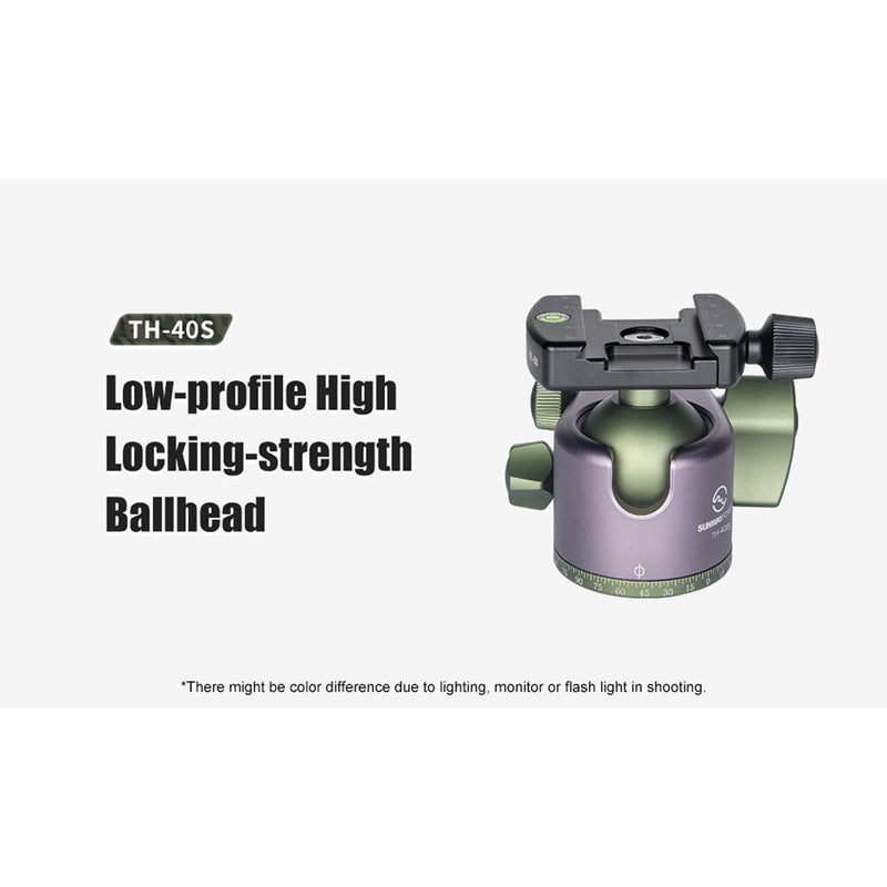 Sunwayfoto TH-40S Low-Profile High Locking-Strength Ball Head