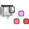 TELESIN Waterproof Housing & Lens Kit for GoPro HERO9/10/11 (Purple, Red & Magenta)