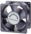 MULTICOMP MC24617 AC Axial Fan, 115V, Square, 176 mm, 89 mm, Precision Ball Bearing, 335 CFM