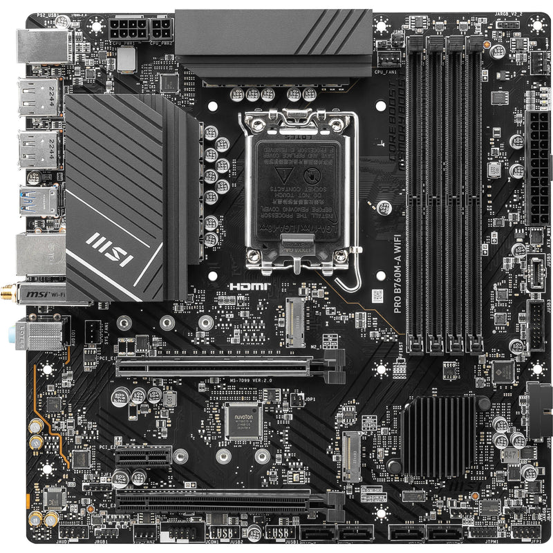 MSI PRO B760M-A WIFI Micro-ATX LGA 1700 Motherboard